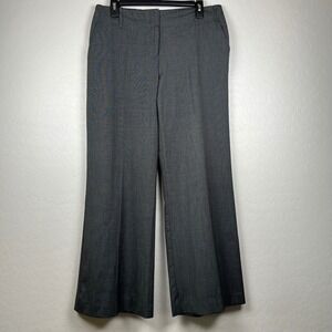 George Women's Gray Dress Pants Petite Size 10 Career Work Wide Leg‎